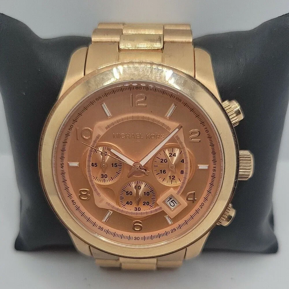 Michael Kors Runway MK8096 Men's Stainless Steel Analog Dial Quartz Watch AM657